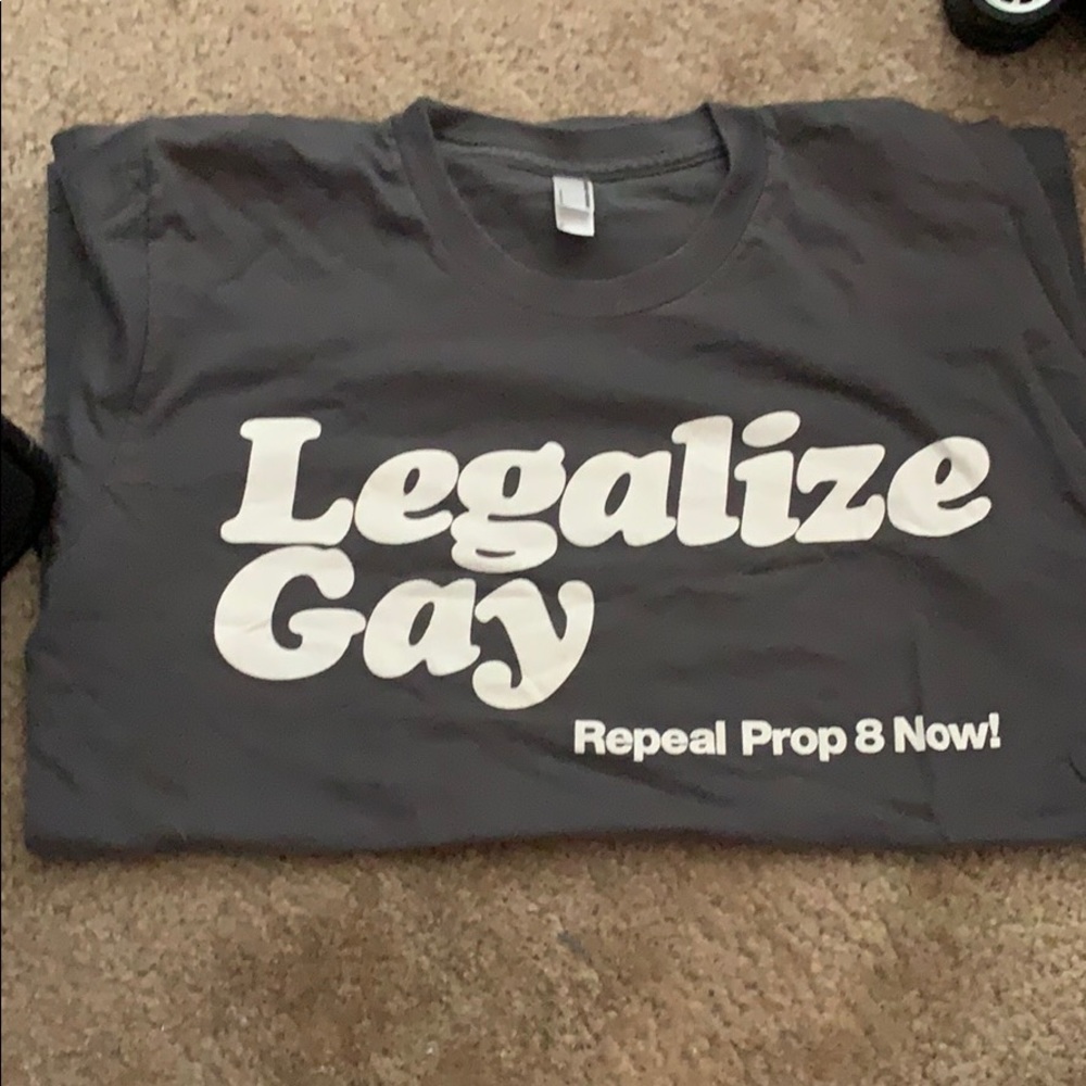 Vintage American Apparel Repeal Prop 8 Shirt